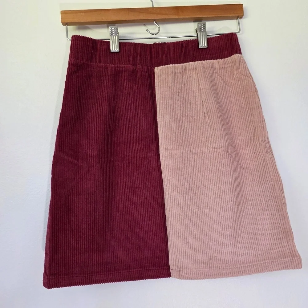 Corduroy Mini Skirt XS